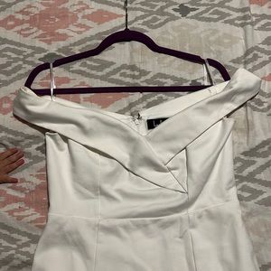 White off the shoulder Lulus dress